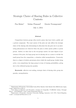 Strategic Choice of Sharing Rules in Collective Contests