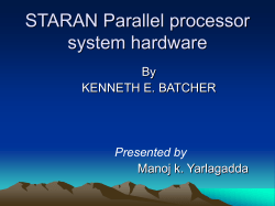 STARAN Parallel processor system hardware
