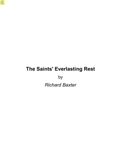 The Saints` Everlasting Rest