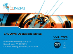 LHCOPN Operation status - Indico