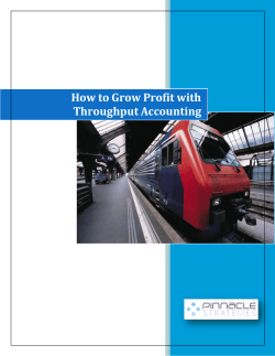 How to Grow Profit with Throughput Accounting