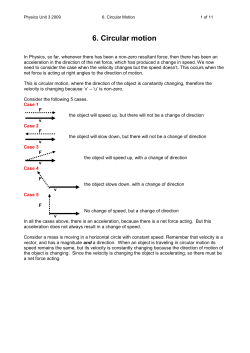 Circular motion