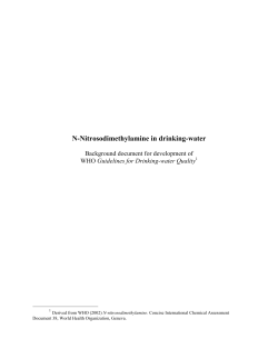 N-Nitrosodimethylamine in drinking-water