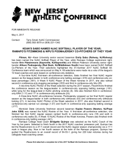 FOR IMMEDIATE RELEASE May 4, 2017 Contact: Terry Small