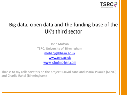 BIG? OPEN? DATA?
