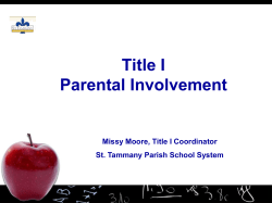 Parental Involvement Powerpoint