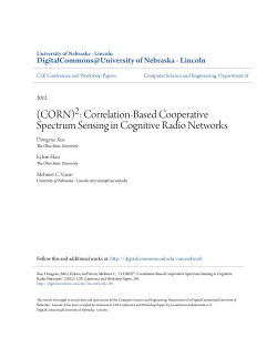 (CORN)2: Correlation-Based Cooperative Spectrum Sensing in