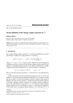 Mathematische Annalen