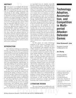 Technology Adoption, Accumula- tion, and Competition in Multi