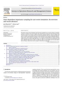 State-dependent importance sampling for rare