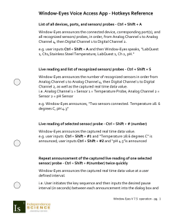 Logger Pro and Window-Eyes Hotkey Reference