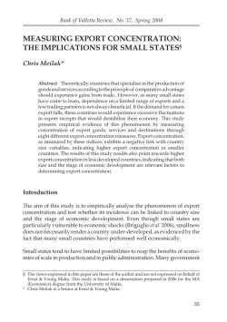 measuring export concentration: the implications