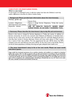 Case study template - Save the Children Kenya