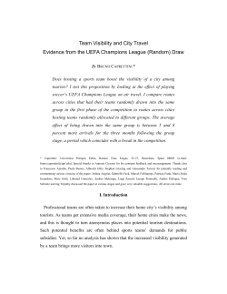 Team Visibility and City Travel Evidence from the UEFA