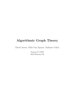 Algorithmic Graph Theory - Facultad de Ciencias UIS