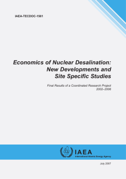 Economics of Nuclear Desalination: New