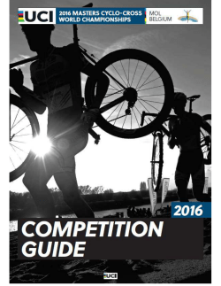 Competition guide - CMM CRO 2016