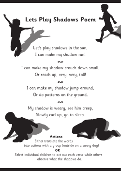 Lets play shadows poem