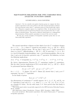 Equivalence relations for two variable real analytic function germs