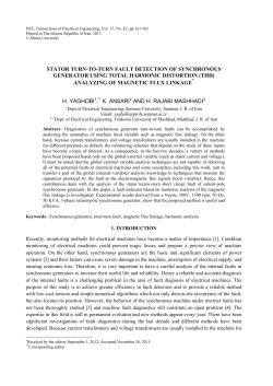 stator turn-to-turn fault detection of synchronous generator using