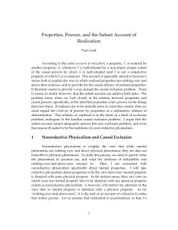 Problems for the Subset Account of Realization