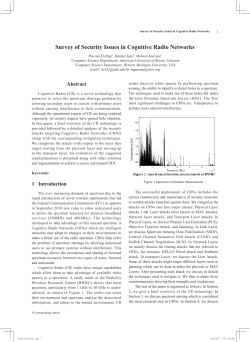 Survey of Security Issues in Cognitive Radio Networks