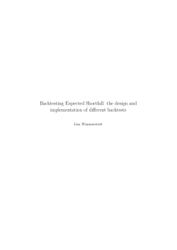 Backtesting Expected Shortfall: the design and implementation of