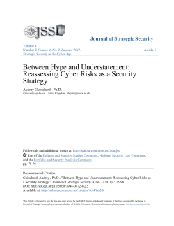 Between Hype and Understatement: Reassessing Cyber Risks as a