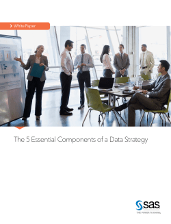 Five Essential Components of a Data Strategy