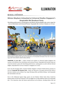press release - Resorts World Sentosa
