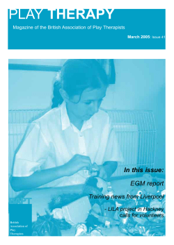 May 05 - The British Association of Play Therapists