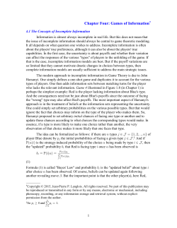 Chapter Four: Games of Information*