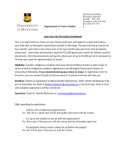 2016 for A Better World Internship application deadline