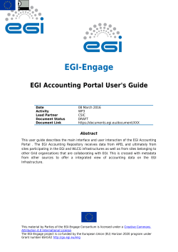User Documentation - EGI Accounting Portal