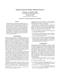 Solving Concurrent Markov Decision Processes
