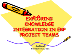 Social Capital in ERP projects: The Differential Source and Effects of
