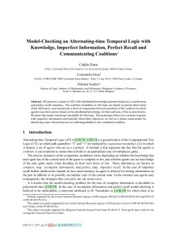 Model-Checking an Alternating-time Temporal Logic with