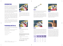 INTRODUCTION Positioning and Set-up