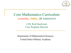 (Core math).