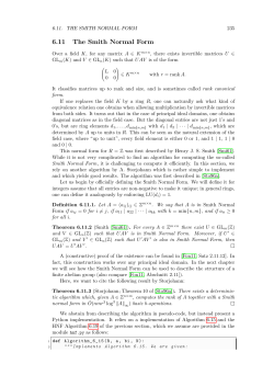 6.11 The Smith Normal Form