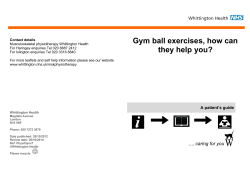 Gym ball exercises, how can they help you?