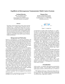 Equilibria in Heterogeneous Nonmonotonic Multi