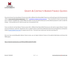 If you currently do not have Banner Finance access (this is different