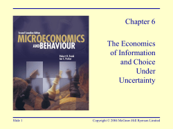 FIGURE 6-4 The Utility Function of a Risk