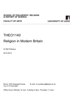 Module handbook - Faculty of Arts