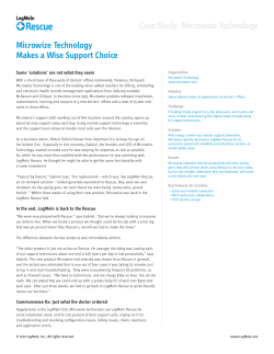 Microwize Technology Makes a Wise Support Choice Case Study