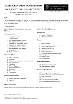 a2_economics_edexcel - Harrow School Enterprises