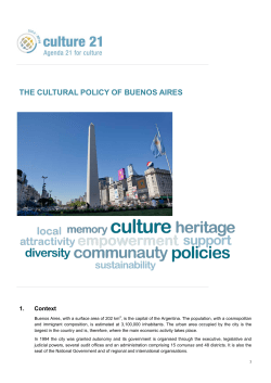 Buenos Aires - cultural policy