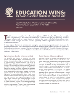 education wins - Association of Chamber of Commerce Executives