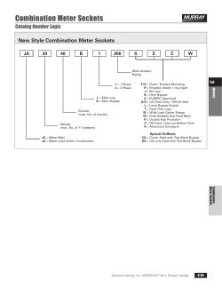 Combination Meter Sockets